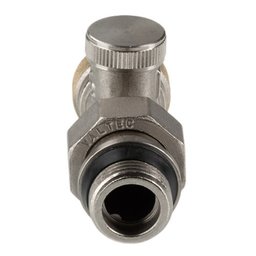 Клапан радиаторный Valtec VT.020.NER 1/2" x 3/4" (евроконус) DN 15 PN 10 настроечный прямой с самоуплотняющимся полусгоном 3