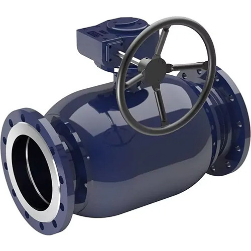 Кран шаровой NAVAL 235580 DN 500 PN 25 стальной полнопроходный фланцевый с редуктором