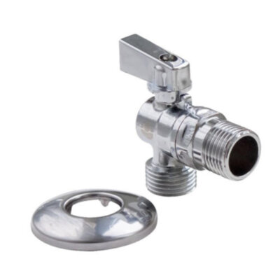 Кран шаровый VALFEX VF.392 НР 1/2"-3/4" Ду 15 Ру 10 угловой хромированный латунный