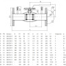 Кран шаровой NAVAL NAVALTRIM 266514 V DN 150 PN 16 регулирующий нержавеющий фланцевый 2