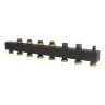 Коллектор распределительный ROMMER RDG-0017-004046 6-ти контурный НР 1 1/2" Ду 40 Ру 4 без теплоизоляции 1