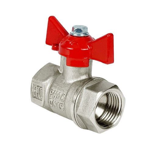 Кран шаровый VALFEX STANDART VF.217 ВР 3/4" Ду 20 Ру 40 никелированный латунный