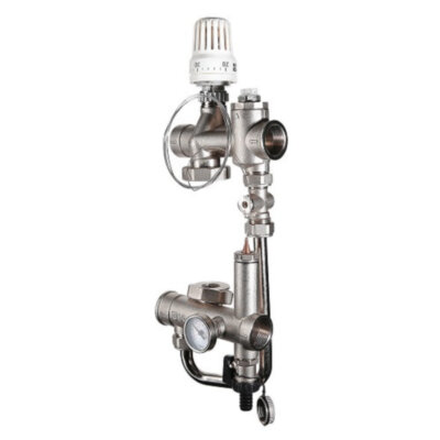 Узел насосно-смесительный VALTEC VT.VALMIX.0.130 1" с термоголовкой без насоса