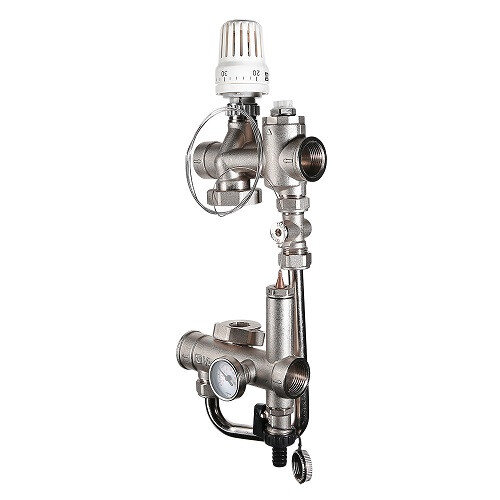 Узел насосно-смесительный VALTEC VT.VALMIX.0.130 1" с термоголовкой без насоса