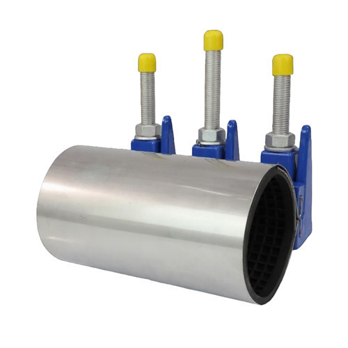 Ремонтный хомут Benarmo 7060 DN 100 (108-118 мм) PN 10 L=200 мм с замком нержавеющая сталь