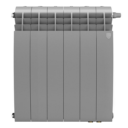 Радиатор биметаллический Royal Thermo BiLiner 500 VR (6 секций) Satin Silver