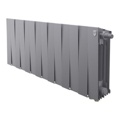 Радиатор биметаллический Royal Thermo PianoForte 300 VD (14 секций) Silver Satin