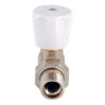 Клапан радиаторный Valtec VT.008.L 1/2" DN 15 PN 10 регулирующий прямой ручной облегченный 3