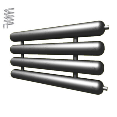 Регистр отопления РАЭ-4x133x4,0-12000 автономный четырёхрядный с эллиптическими заглушками