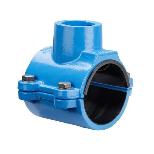 Врезной хомут Hawle 5260 DN 90 системы HAKU с отводом