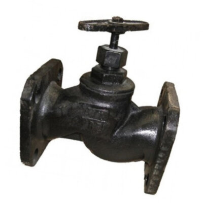 Клапан(вентиль) запорный чугунный 15кч34п Ду 50 Ру16 с маховиком фланцевый