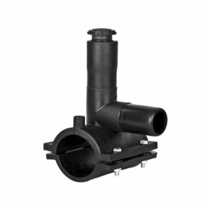 Седелка с фрезой 63x50 SDR 11 Trans-Quadro ПЭ электросварная