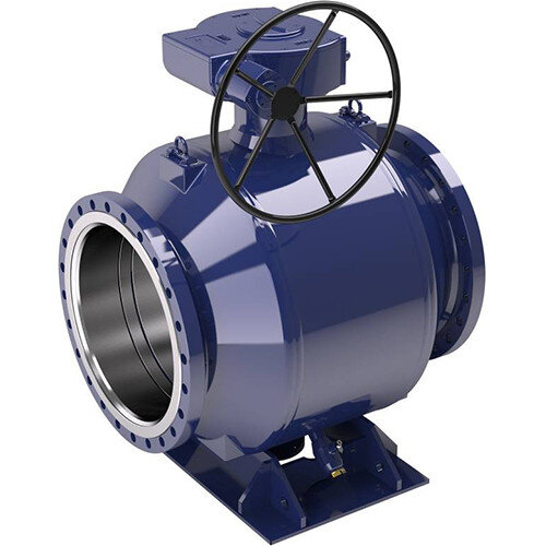 Кран шаровой NAVAL 235541 DN 600 PN 16 стальной полнопроходный фланцевый с редуктором