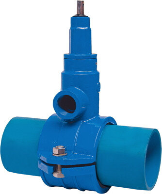 Хомут Jafar 3250 DN 50 PN 16 с вентилем для врезки