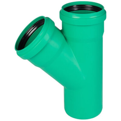 Тройник канализационный PP-MD Ostendorf KG2000EA DN 160/125х45° усиленный