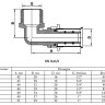 Угольник 90 градусов VALTEC VTm.253 НР 1/2" DN 16x15 PN 10 латунный никелированный 2