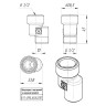 Латунный эксцентрик VALTEC 1/2" резьбовой 90 с внутренней и наружной резьбой VTr.094.N.04010 5