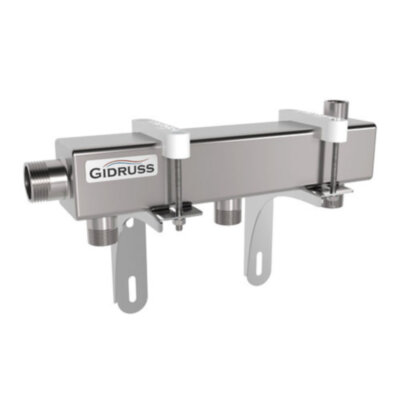 Коллектор распределительный GIDRUSS DMSS-25-20x3 3-х контурный НР 1"x3/4" Ду 25 Ру 6 магистральный