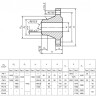 Фланец 1400-16-11-1-В-10Х17Н13М2Т-IV ГОСТ 33259-2015 нержавеющий воротниковый приварной встык Ду 1400 Ру 16 2