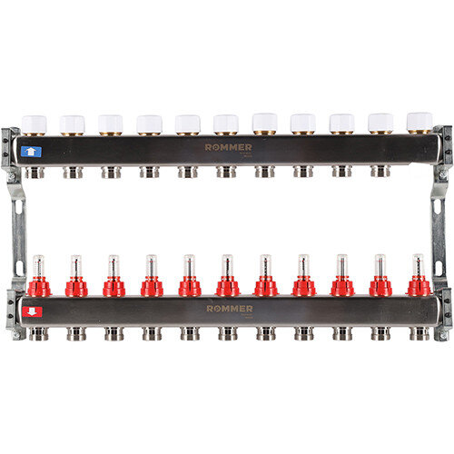 Коллектор ROMMER с расходомерами 11 выходов