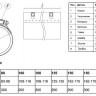 Ремонтный хомут односторонний Benarmo 7080 DN 200 (215-228 мм) PN 16 L=200 мм свёртный нержавеющая сталь 2