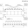 Коллектор распределительный GIDRUSS MK-600-5x32 5-ти контурный НР 1 1/4" Ду 80 Ру 6 модульный 2