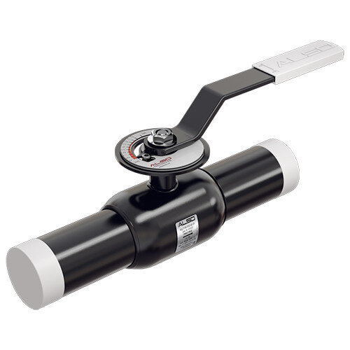 Кран шаровой ALSO КШ.П.BV.032.40-01 Ду 32 Ру 40 запорно-регулирующий под приварку без ниппелей для подключения измерительного оборудования