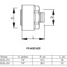 Евроконус коллекторный VALFEX VF.4420.1620 ВР 3/4" DN 20x16 PN 10 для металлополимерных труб латунный никелированный 2