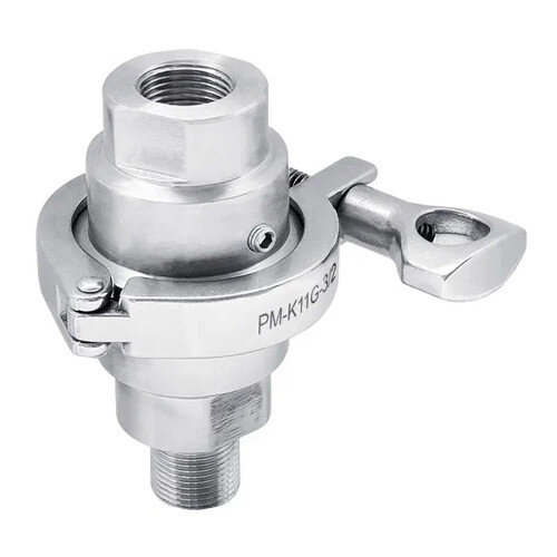 Разделитель сред мембранный с клэмповым хомутом РОСМА РМ-К11-3/2 с резьбой Дкорп=30мм -0,1-4 МПа G1/2" 00000013412