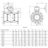 Кран шаровой Vexve 104xx1350 DN 350 стальной стандартнопроходный под приварку для жидкости, с ручным редуктором 2