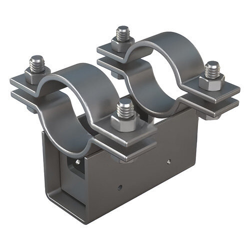 Опора Дн 127 ТПР.08.71(1).00.000-04 H=150 L=170 хомутовая подвижная стальная