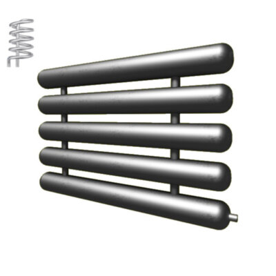 Регистр отопления РАЭ-5x159x4,0-6000 автономный пятирядный с эллиптическими заглушками