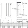 Радиатор биметаллический Royal Thermo PianoForte 300 VD (16 секций) Silver Satin 5