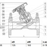 Клапан балансировочный Benarmo DN 50 PN 16/25 фланцевый ручной чугунный, с измерительными ниппелями 2
