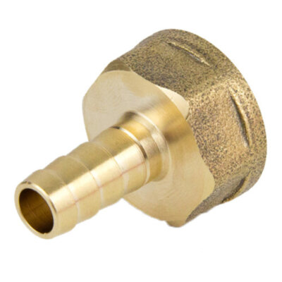 Переходник для шланга латунный Aquasfera 9101 DN 8х10 PN 25 резьба - 1/4''x10, резьбовой ВР-НР, 9101-01