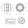 Латунный ниппель VALTEC 1 1/4" х 1" переходной VTr.580.N.0706 5