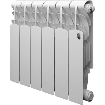 Алюминиевый радиатор Royal Thermo Revolution 350 - 06 секц. Bianco Traffico