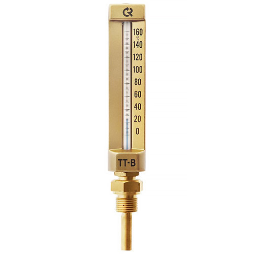 Термометр РОСМА TT-B-150/100 П11 Корп=150мм L=100мм 10 МПа G1/2" Траб = -30…+70°C жидкостный виброустойчивый прямой 00000002826 1