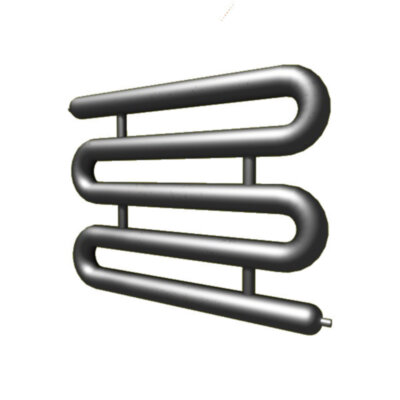 Регистр отопления РЗЭ-5x159x4,0-10000 змеевиковый пятирядный с эллиптическими заглушками