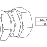 Муфта (F) Stahlmann 15х3/4" EF евроконус, для систем водоснабжения 2