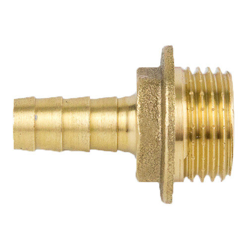 Переходник для шланга латунный Aquasfera 9102 DN 10x15 PN 25 резьба - 1/2''x10, резьбовой НР-НР, 9102-01