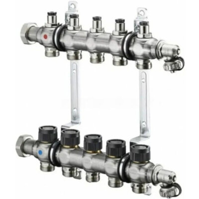Коллекторная группа Oventrop Multidis SF 5 с вентильными вставками