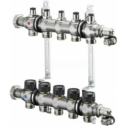 Коллекторная группа Oventrop Multidis SF 5 с вентильными вставками