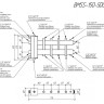 Коллектор распределительный GIDRUSS BMSS-150-5DU 5-ти контурный НР 1 1/2"x1" Ду 40 Ру 6 балансировочный 2