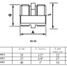 Ниппель VALTEC VTi.582.I НР 3/4" DN 20 PN 16 нержавеющая сталь 2