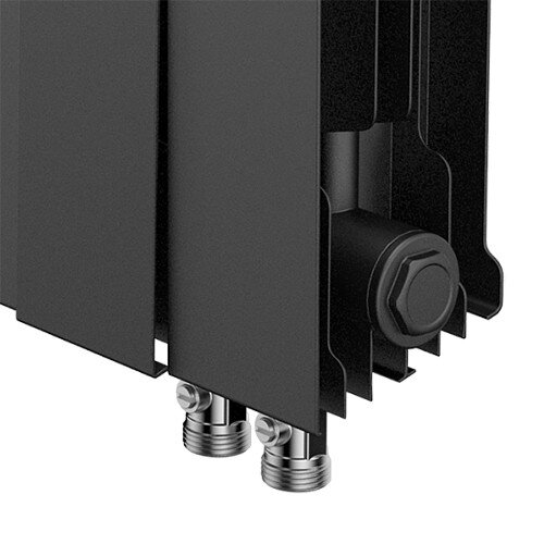 Радиатор биметаллический Royal Thermo PianoForte 300 VDR (14 секций) Noir Sable