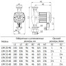 Насос циркуляционный Unipump LPA 32-40 180 с мокрым ротором H=4м Q=50л/мин арт. 46637 4