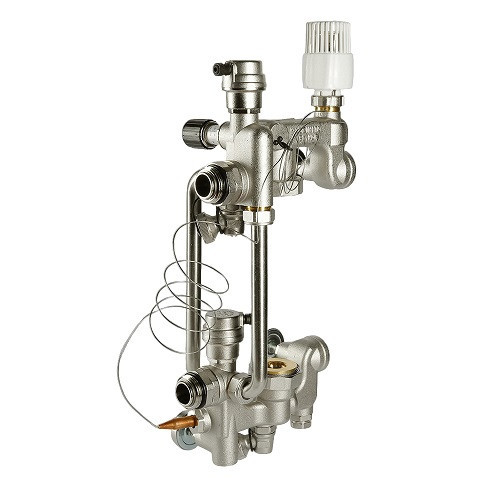 Узел насосно-смесительный VALTEC VT.COMBI.0.180 1" с термоголовкой VT.5011 без насоса 2