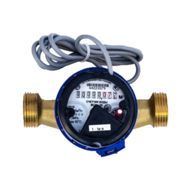 Счетчик для холодной воды Тепловодомер ВСХд-20-02 крыльчатый одноструйный резьбовой с импульсным выходом