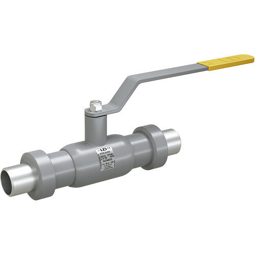 Кран шаровой цельносварной LD КШ.Ц.Ш.032.040.П/П.01 Ду 32 Ру 40 нержавеющий полнопроходный штуцерный